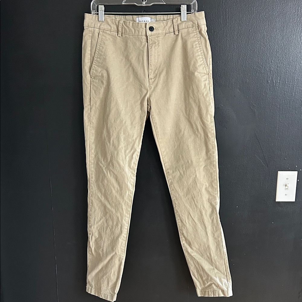 Topman Men's Beige Chinos